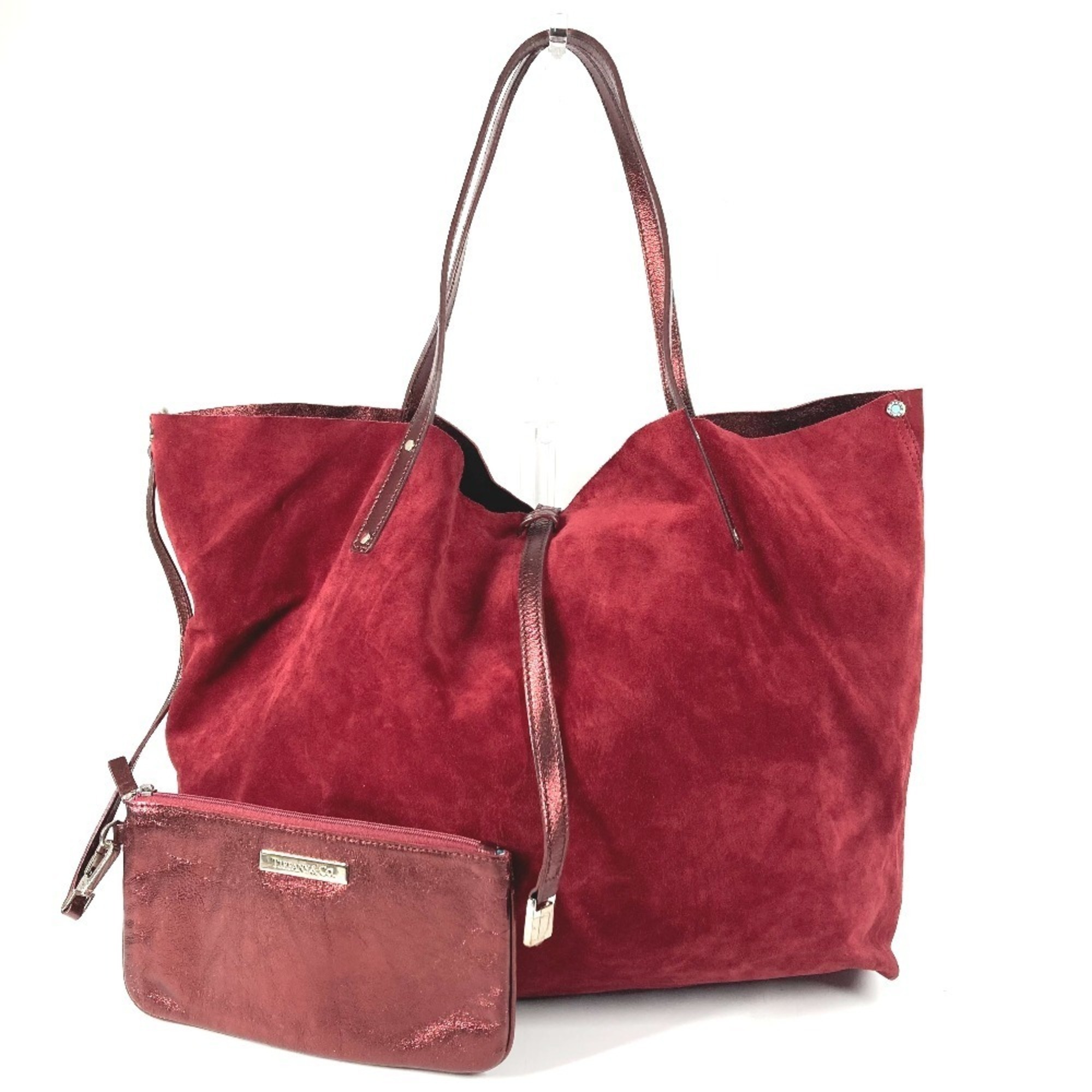 Tiffany&Co. Tiffany Handbag With Pouch, Logo, Reversible Bag, Tote Shoulder M...